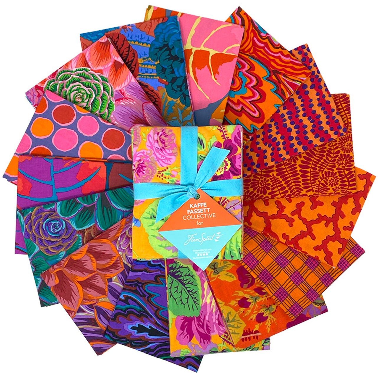 Kaffe Fassett Fat Quarter Bundle in 2025 Warm by Kaffe Fassett Collective for Free Spirit (FB4FQGP.WARMFEB25)